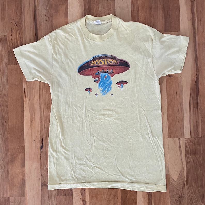RARE original vintage 1976 BOSTON concert tour band t-shirt | Etsy