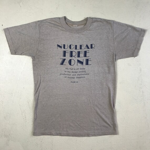 vintage Nuclear protest t-shirt 1970's 80s O.A.S.I