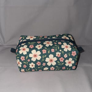 Überraschungs-Boxy-Reißverschluss-Tasche | Handgemachte gesteppte Make-up-Tasche | Reise-Kulturbeutel | Kosmetiktäschchen | Geschenk für Frauen & Jugendliche
