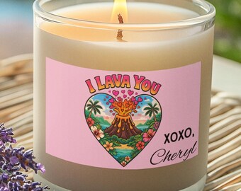 I Lava You Candle | Tropical Volcano, Soy Wax, Valentine's Gift