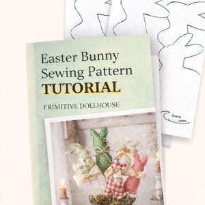 3 Easter Bunny Patterns PDF, Easy Rabbit Sewing Tutorial, DIY Fabric ...