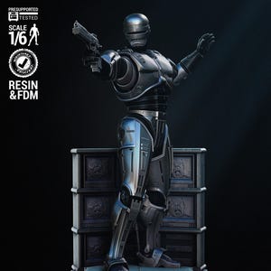 RoboCop Sculpture 3D Printed Statue – Sci-Fi Classic