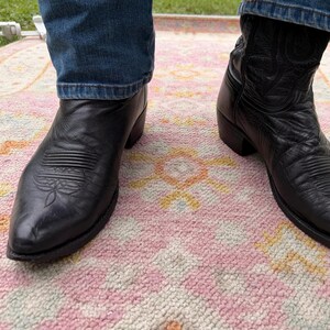 Vintage Pointed Toe Leather Boots - Etsy