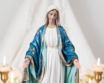 Our Lady of Grace Statue 11.8" - Virgin Mary Statue, Mother Mary Statue, Catholic Gifts for Women, Catholic Gifts, Gifts for Catholic Women