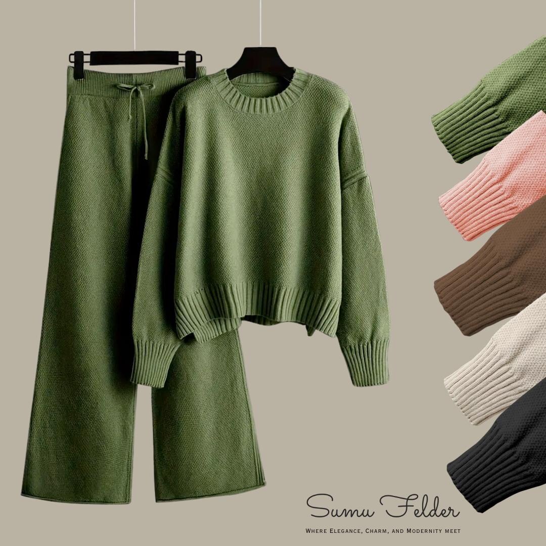 Donna Comfortable Loungewear Set with Sweatshirt and Pants