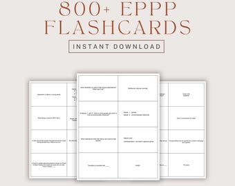 800+ Psychology Flashcards | 2026 Edition | Digital Download | EPPP Prep