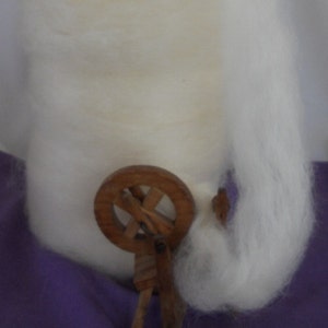 Lustrous Wensleydale/ Merino Roving 8 oz.