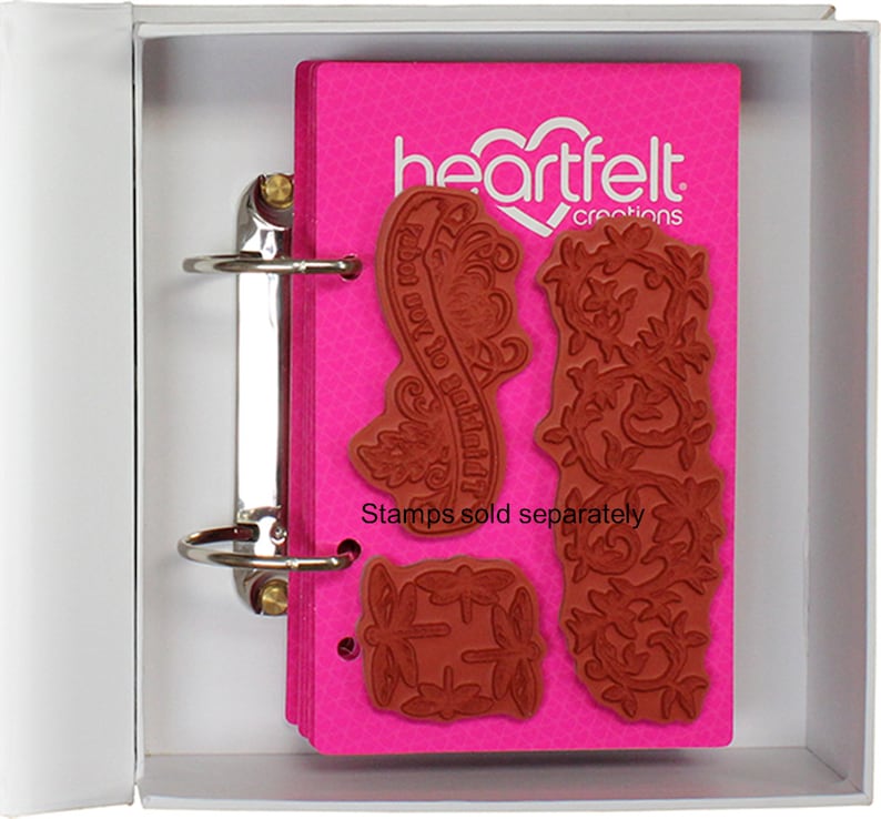 Heartfelt Creations Cling Stamp Storage Panels for Binder Etsy