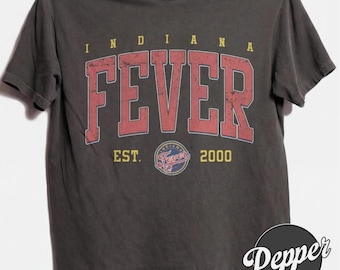 Indiana Fever Wommen Basketball Team Est 2000 Vintage Comfort Colors Shirt