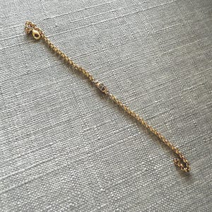 Upcycled Christian Dior zipper pull initial bracelet