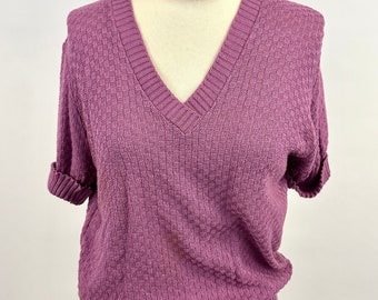 1980s | Vintage | Keneth Too | Sweater | Lilac | Pull Over | Size XL