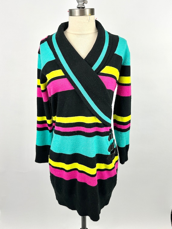 Vintage 1990s Knit Sweater Dress | Say What | Aqua