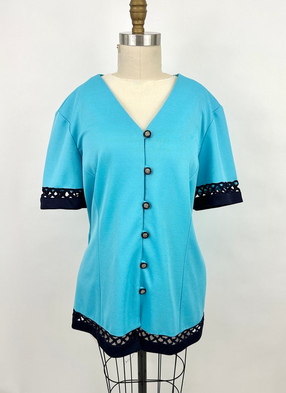 90s Vintage Button Up Blouse | Westside Clothing |