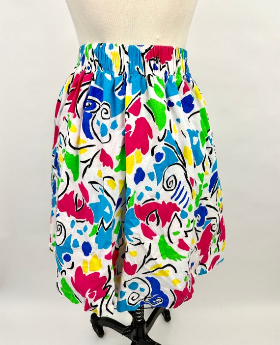 Vintage 1980s Skirt | Skort | Colorful | Capistra… - image 2