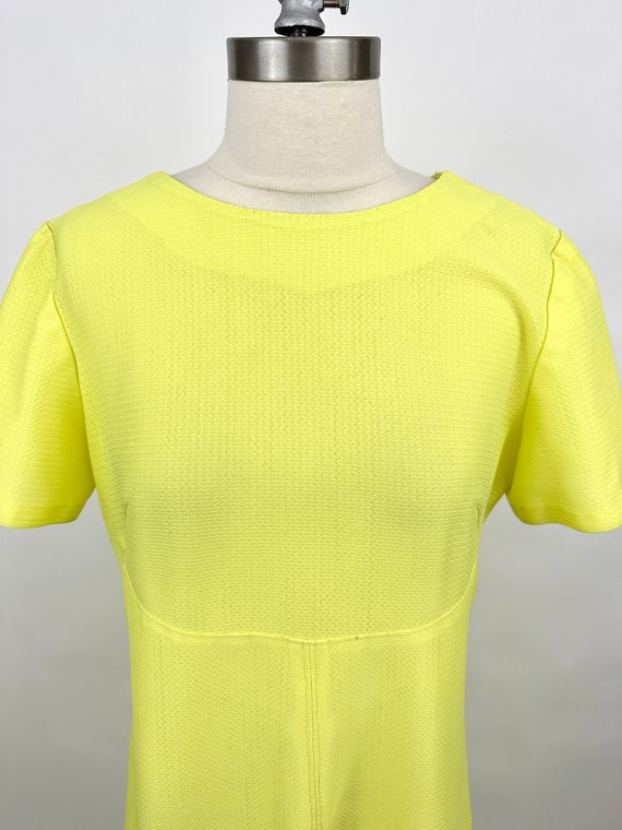 Vintage 1970s Yellow Dress | Zipper Back | Size S… - image 2