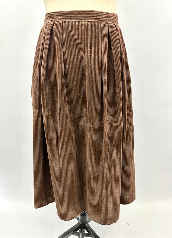 Vintage 1980s Corduroy Skirt | John Meyer | Size 1