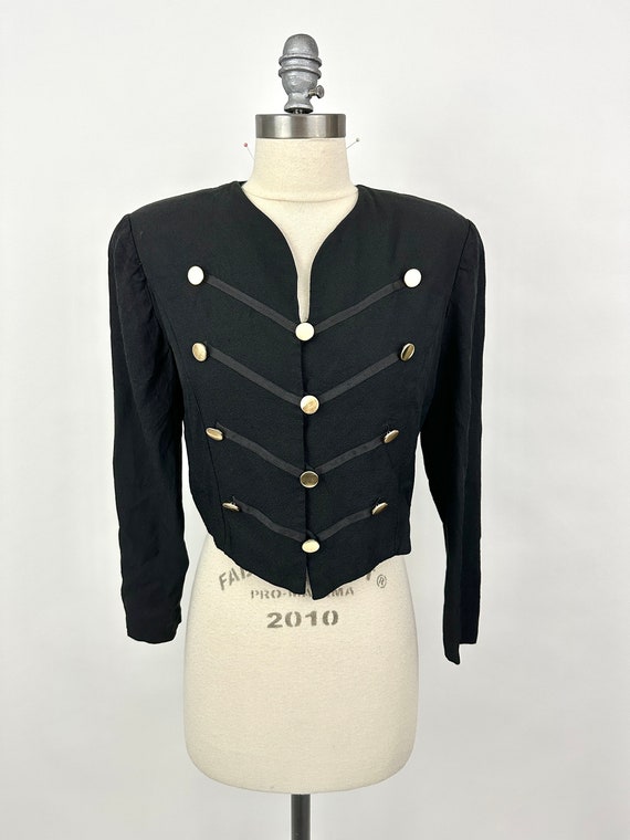 90s Vintage Military Jacket | Tauris II | Black - image 1