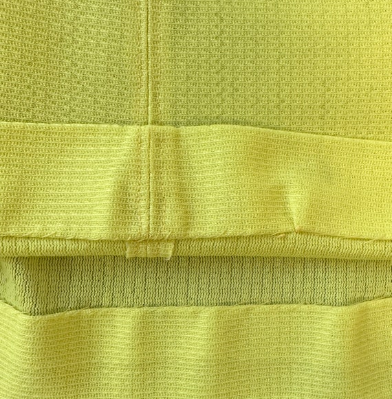 Vintage 1970s Yellow Dress | Zipper Back | Size S… - image 6