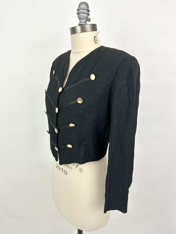 90s Vintage Military Jacket | Tauris II | Black - image 3