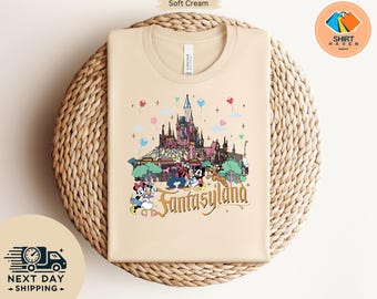 Disney Theme Park Shirt: Magic Kingdom Castle - Retro 1971 Style