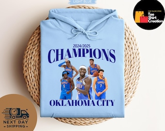 OKC Thunder Basketball Shirt - Retro Light Blue Fan Tee