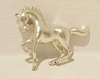 Vintage Golden Horse Brooch
