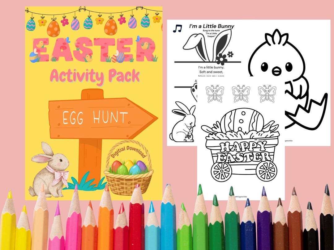 Easter Activity Pack for Kids (instant PDF Download) - Etsy