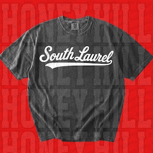 1167.  South Laurel White   Baseball Script Digital Download (PNG)