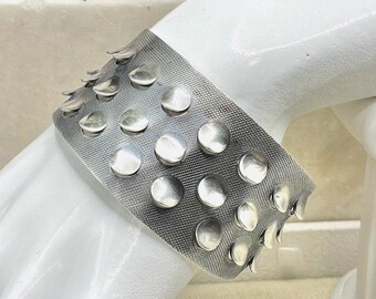 Vintage J. Tostrup Med Punkter Sterling Cuff Bracelet