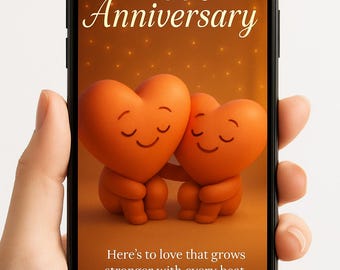 Romantic Anniversary E-Card – Personalized Digital Greeting with Sound #Espresso #Birthday Card