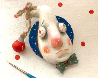 The Ghost of Christmas Past OOAK Halloween Brooch by EHAG Artist SuzanneUrbanArt