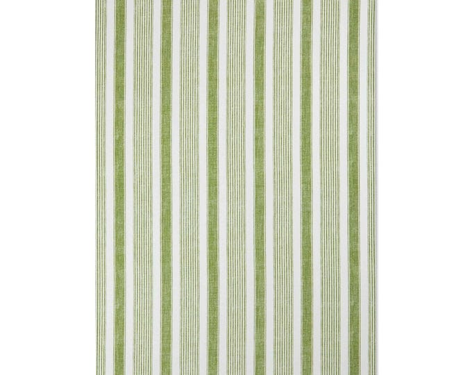 Green & White Striped Pattern Area Rug | Coastal Spring Summer Stripe Indoor Accent Rug (48"x72")