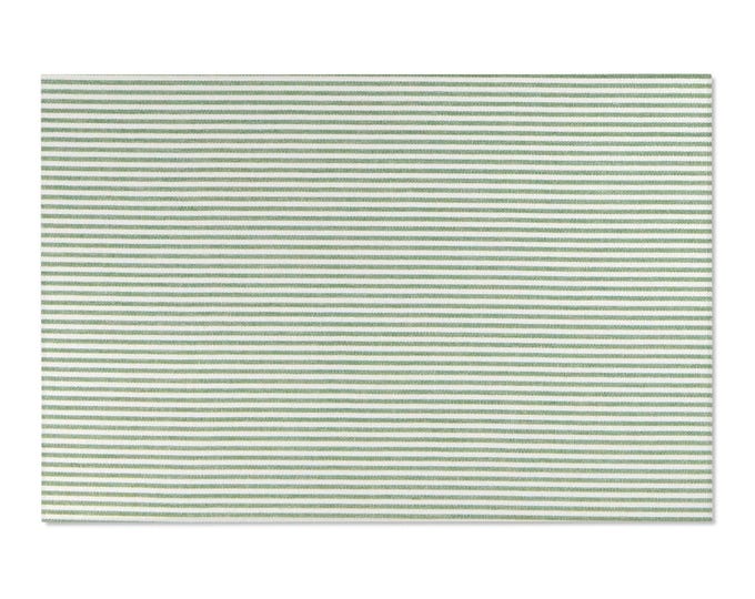 Sage Striped Minimalist Area Rug | Soft Green & White Pinstripe Floor Mat (72"x48")