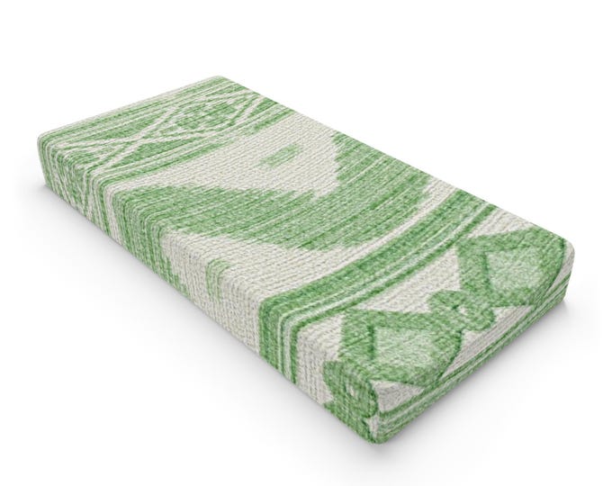 Green Marble Pattern Baby Changing Pad Cover | Nursery Changing Pad