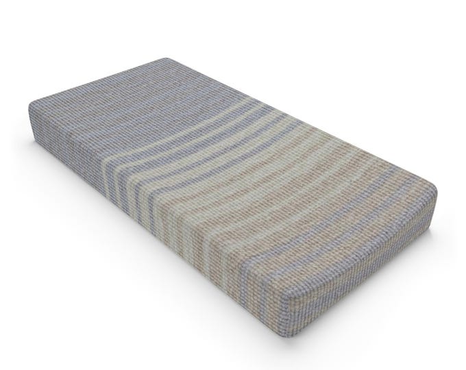 Neutral Striped Knit Pattern Baby Changing Pad Cover | Modern Nursery