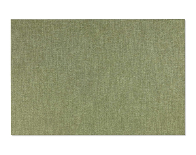 Muted Olive Green Texture Area Rug | Minimalist Solid Accent Rug (72"x48")