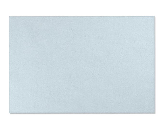 Solid Light Blue Area Rug | Minimal Modern Floor Mat (72"x48")