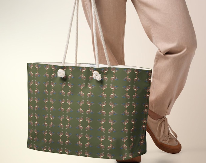 Mallard Reserve Oversized Weekend Tote – East Coast Sporting Club Travel Bag | Heritage Estate Rope Handle Weekender | Coastal Luxe Getaway