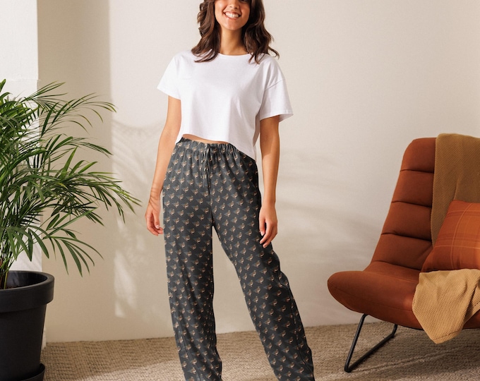 Mallard Reserve Caviar Court Duck Print Women’s Silky Pajama Pants | Top Nacch Luxe Heritage