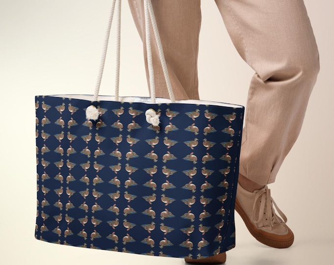 Mallard Reserve Oversized Weekend Tote – East Coast Sporting Club Travel Bag | Heritage Estate Rope Handle Weekender | Coastal Luxe Getaway