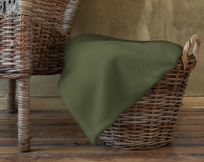 Evergreen Estate Luxury Solid Throw Blanket 50x60 | Coastal Preppy Estate Decor | Country Club Home | Silk Touch Sofa Bed Throw Blanket