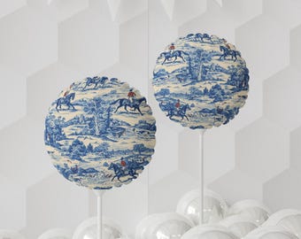 Globo escénico Blue Toile de 11 pulgadas