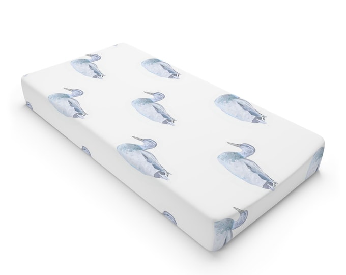 Watercolor Duck Baby Changing Pad Cover | Nursery Changing Pad