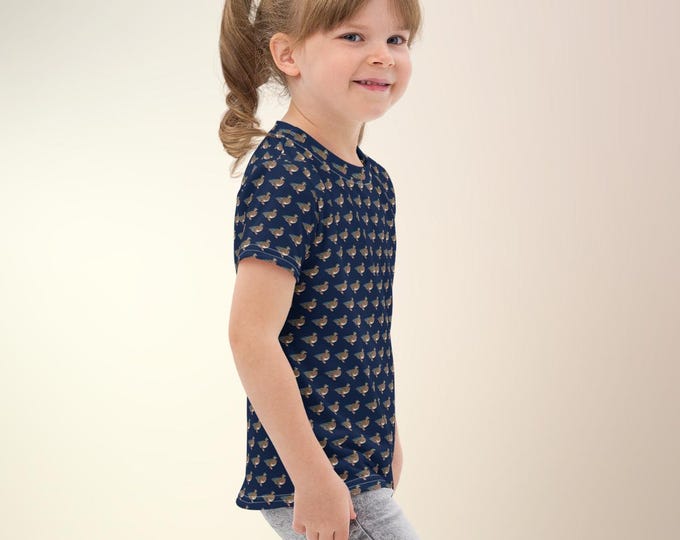 Mallard Reserve Newport Navy Duck Print Kids T-Shirt | Preppy Heritage Tee | Matching Family & Pet | Top Nacch Luxe