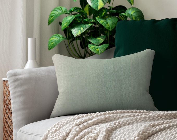 Subtle Mint Ombre Lumbar Pillow | Lumbar Pillow