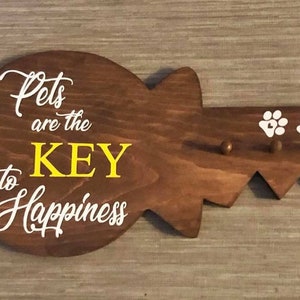 Pet Are The Key Wall Hanger - Key Wall Hanger - Wedding Gift - House Warming Gift - Personalized Key Hanger - Key Organizer