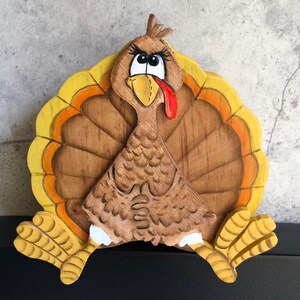 Turkey Interchangeable  O- Home Wall Sign - Holiday Sign - Interchangeable Character