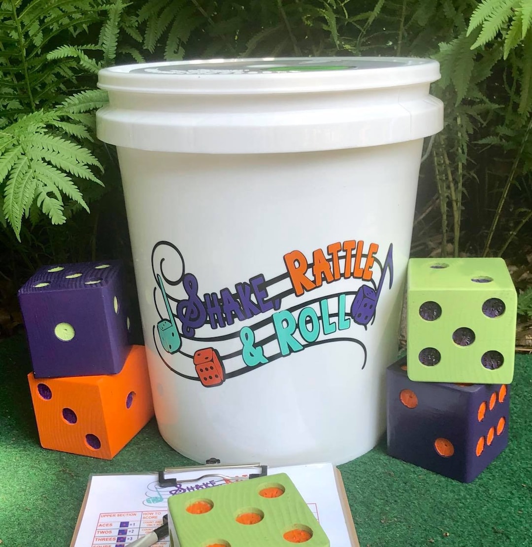 Yardzee Yard Dice Games - Shake, Rattle and Roll - Outdoor Lawn Games ...