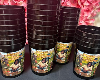 Custom Photo Stadium Cup: Personalized Party Favor, Reusable Plastic