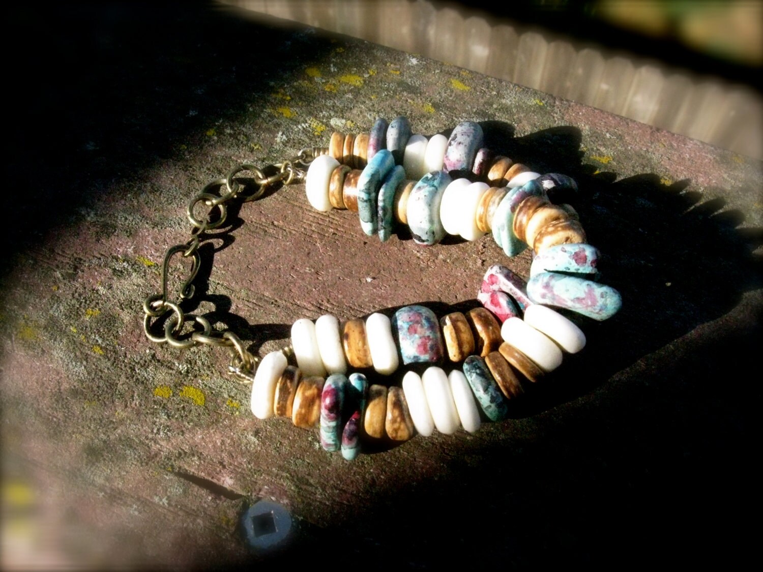 Organic Double Strand Beaded Bracelet Mirage Etsy